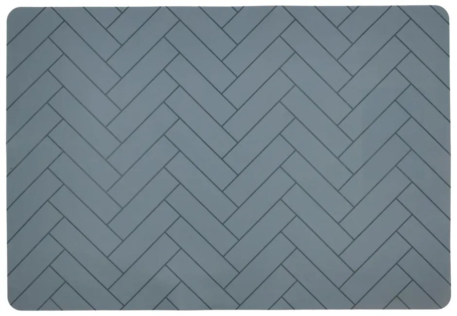 Suport din silicon pentru farfurie Södahl Tiles, 33 x 48 cm, albastru