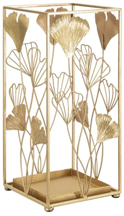 Suport umbrele auriu Leaffy 22,5/22,5/48,5 cm