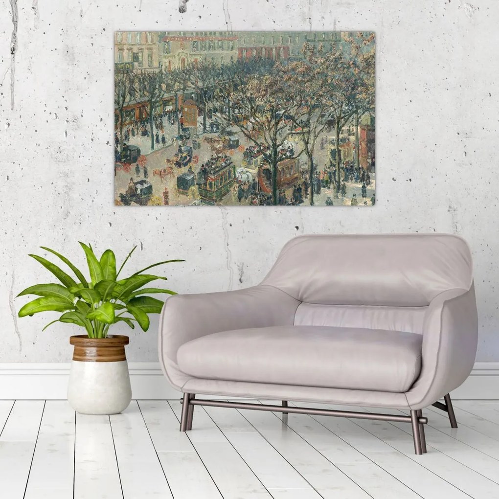 Tablou - Camille Pissarro, Boulevard des Italiens, Morning, Sunlight, reproducere (90x60 cm)