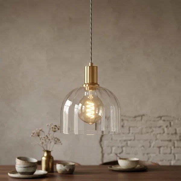 Lustră pe cablu VIVE 1xE27/15W/230V aurie