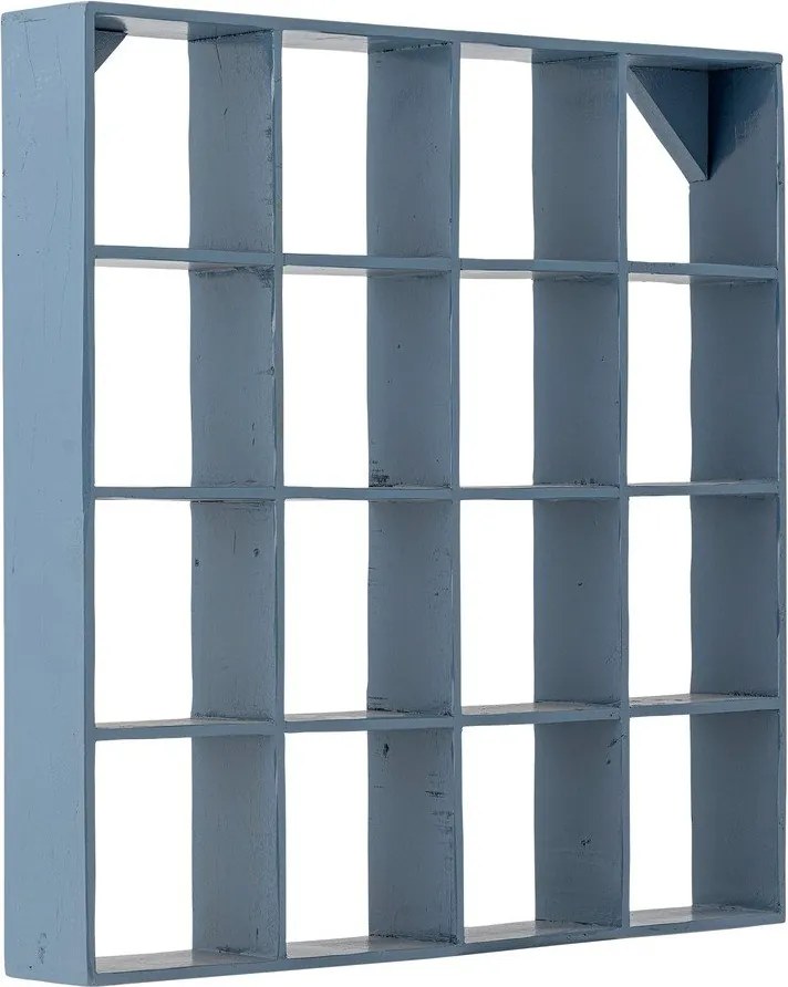 Raft albastru etajat din lemn reciclat 70 cm Bekka – Bloomingville