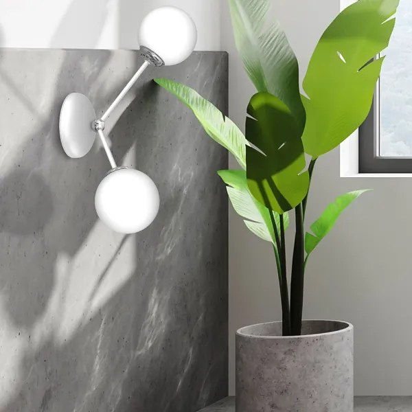 Aplică JOY 2xE14/40W/230V alb/crom lucios