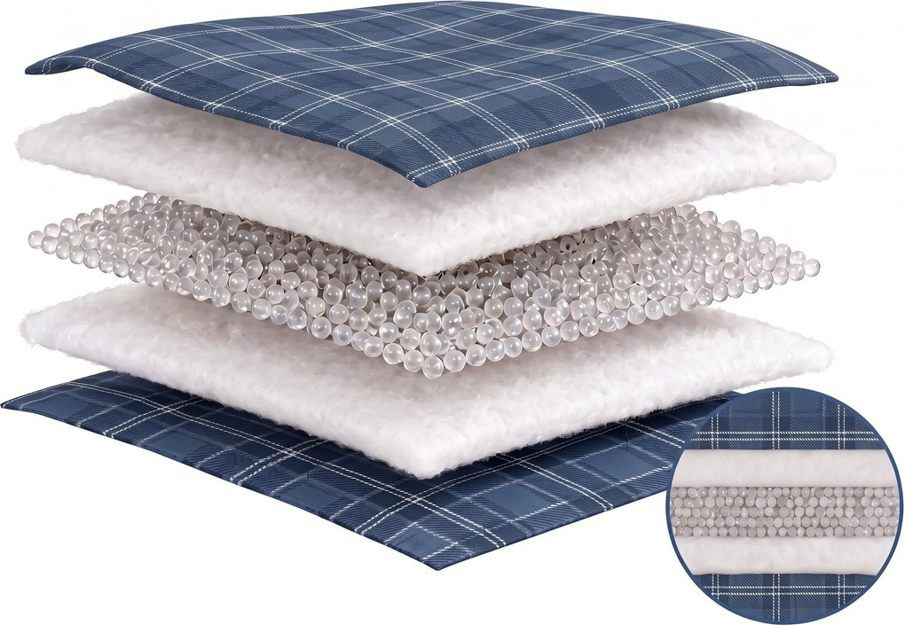 Patura cu greutate GRAVIA NAVIRA 140 × 200 cm, 9 kg, albastru inchis