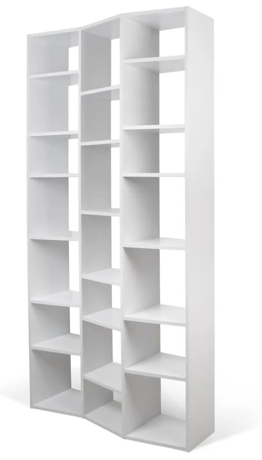 Bibliotecă albă 108x224 cm Valsa – TemaHome