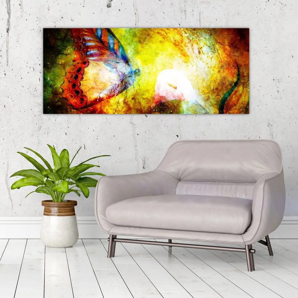 Tablou - Fluture spațial (120x50 cm)