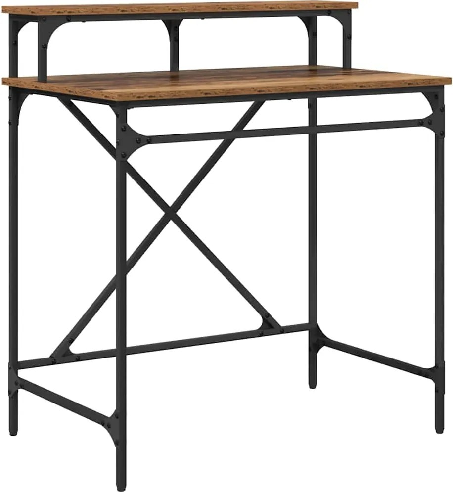 vidaXL Birou Lemn Vechi 80 x 50 x 90 cm Lemn compozit