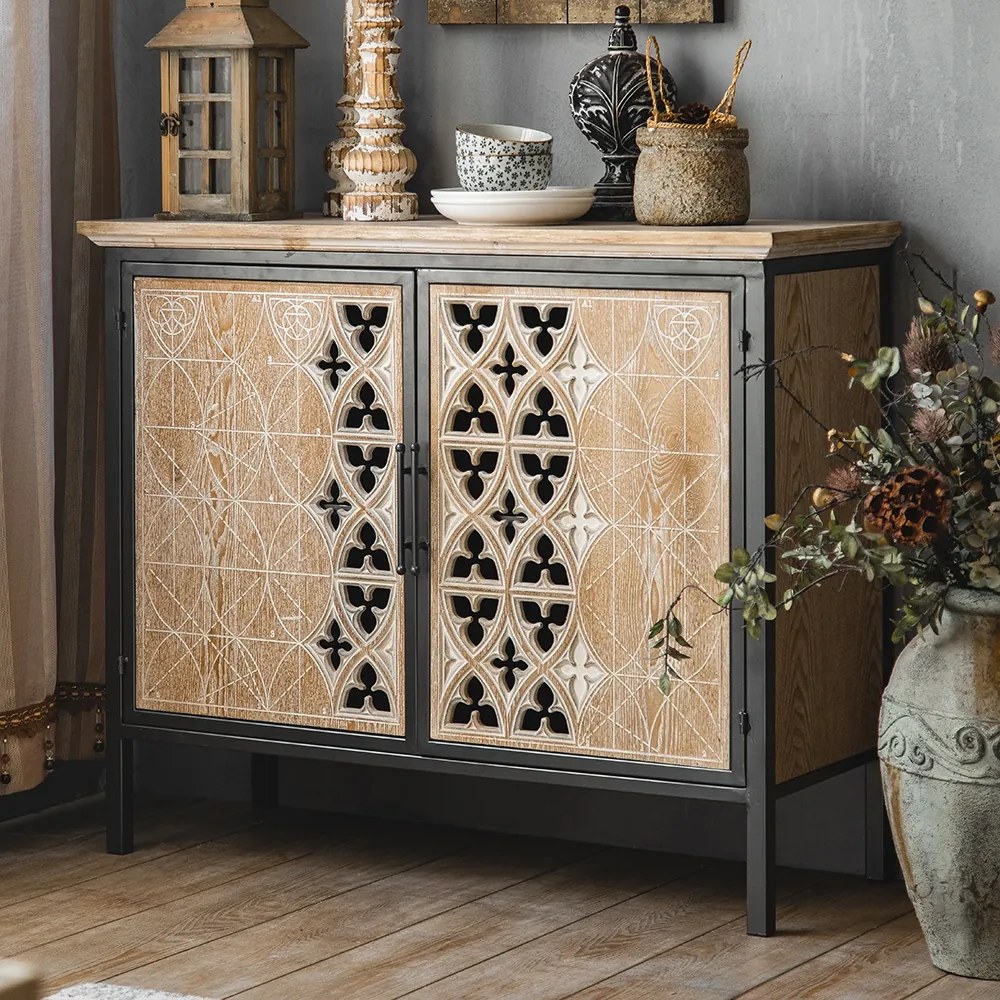 Bufet de bucatarie negru, lemn stil rustic DEPRIMO 17175 by Deprimo