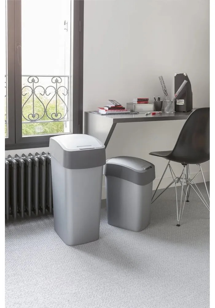 Coș de gunoi Curver Pacific, 45 l, gri