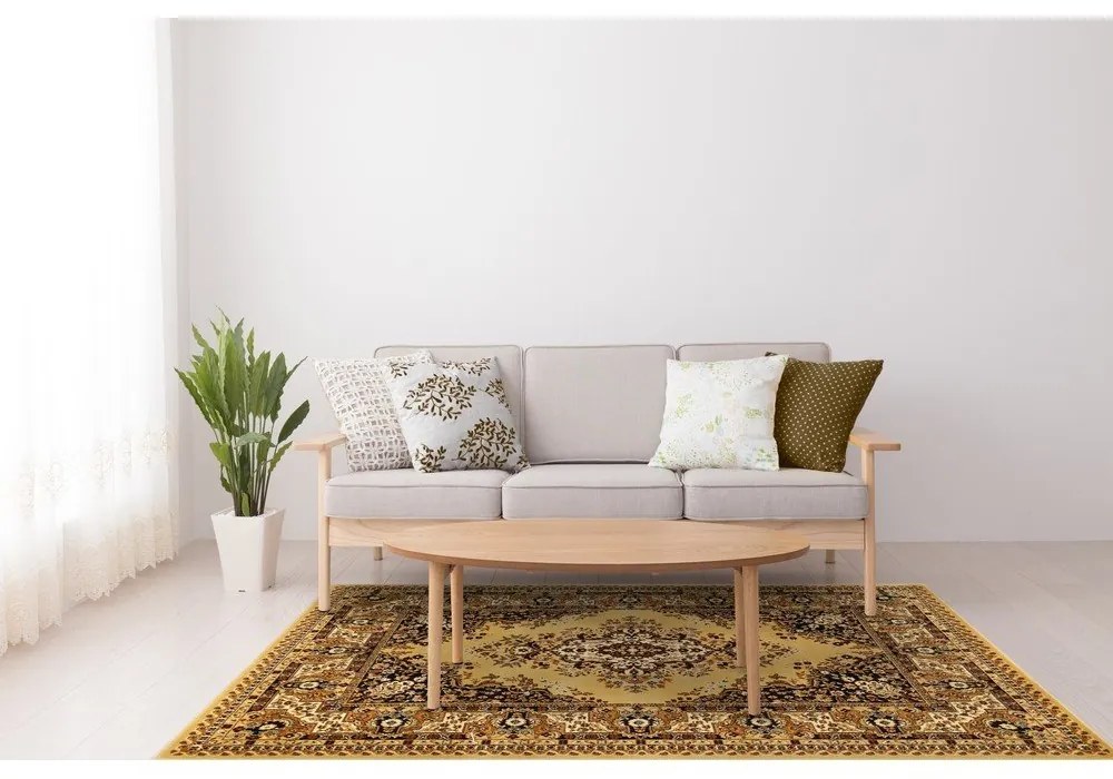 Covor bej-chihlimbar 200x300 cm Fatima S Beige – FD