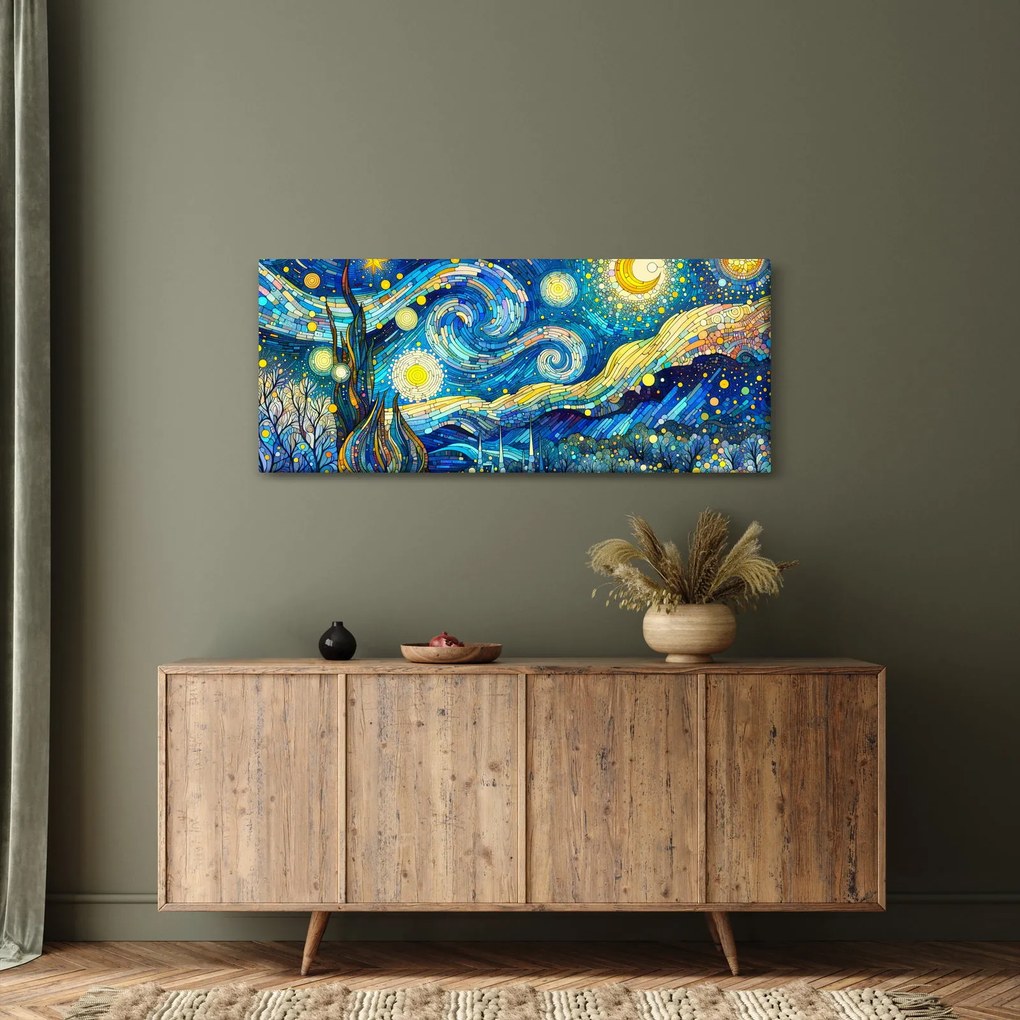 Tablou – Mozaic al nopții înstelate (120x50 cm)