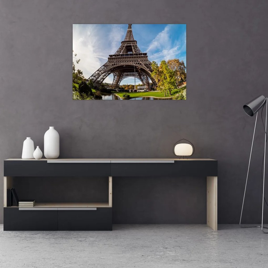Tablou - Turnul Eiffel colorat (90x60 cm)