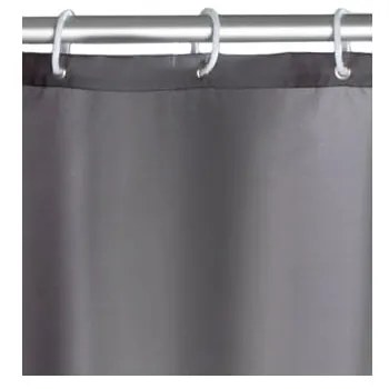 Perdea duș anti mucegai Wenko, 180 x 200 cm, gri