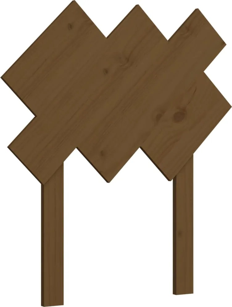 vidaXL Tăblie de pat, maro miere, 72,5x3x81 cm, lemn masiv de pin