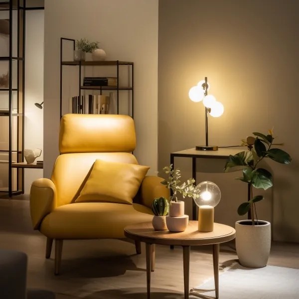 Brilagi - Lampă de masă LED MILLA 4xG9/3W/230V negru cromat/alb