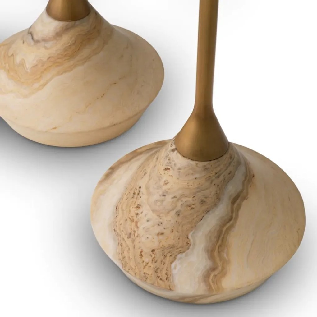 Set de 2 masute design LUX Onyx, Lemn, Puglia, 119346 HZ