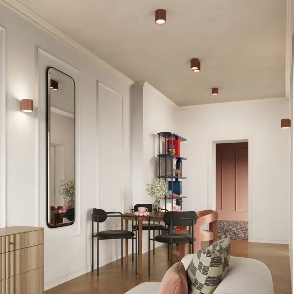 Sollux SL.1804 - Spot AURA, 1xGU10/10W/230V, 10 cm, maro