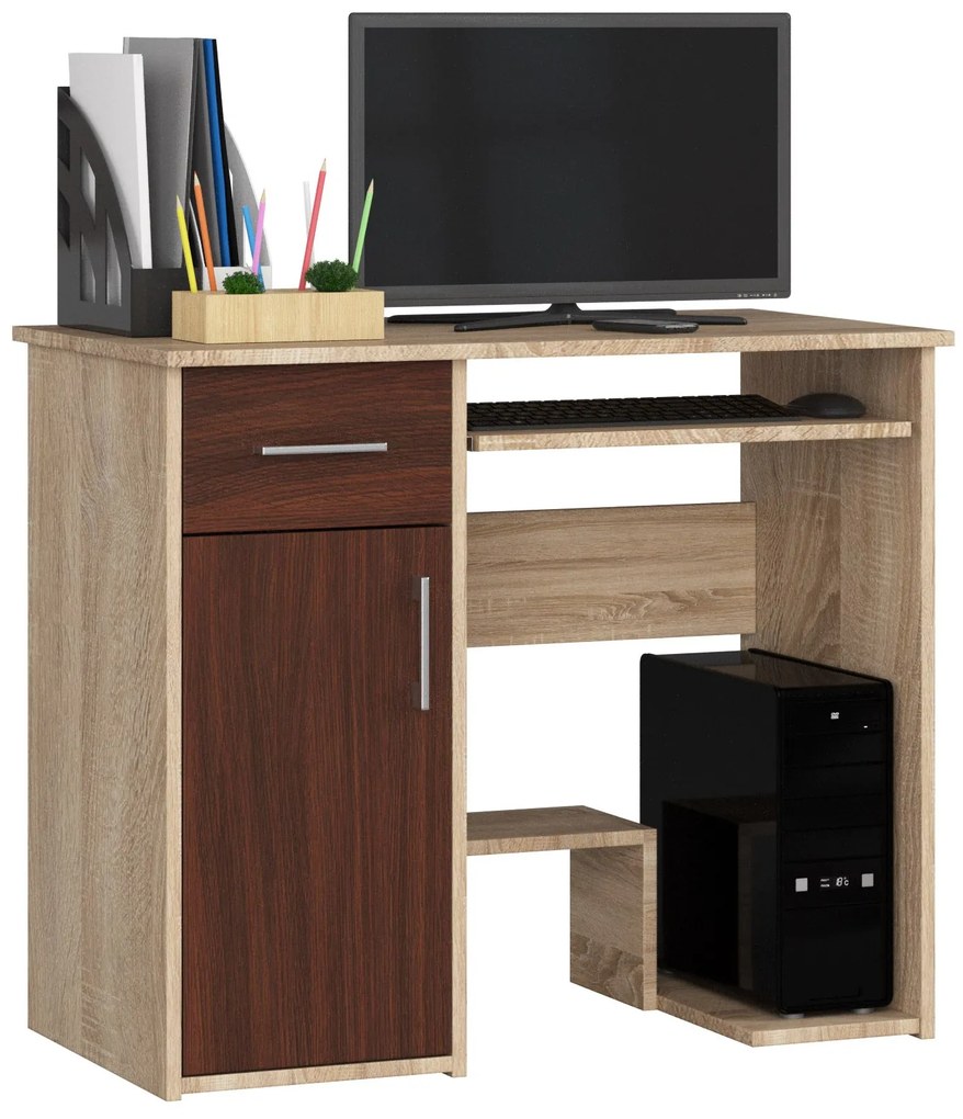 Masă PC Jaloms (Stejar sonoma + wenge). 1069701
