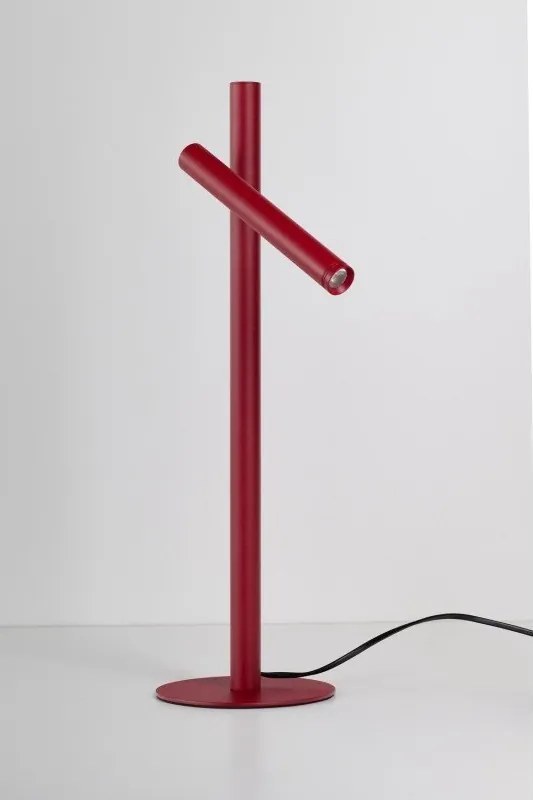 Lampa LED de masa stil minimalist TROST rosie DIMM SWITCH