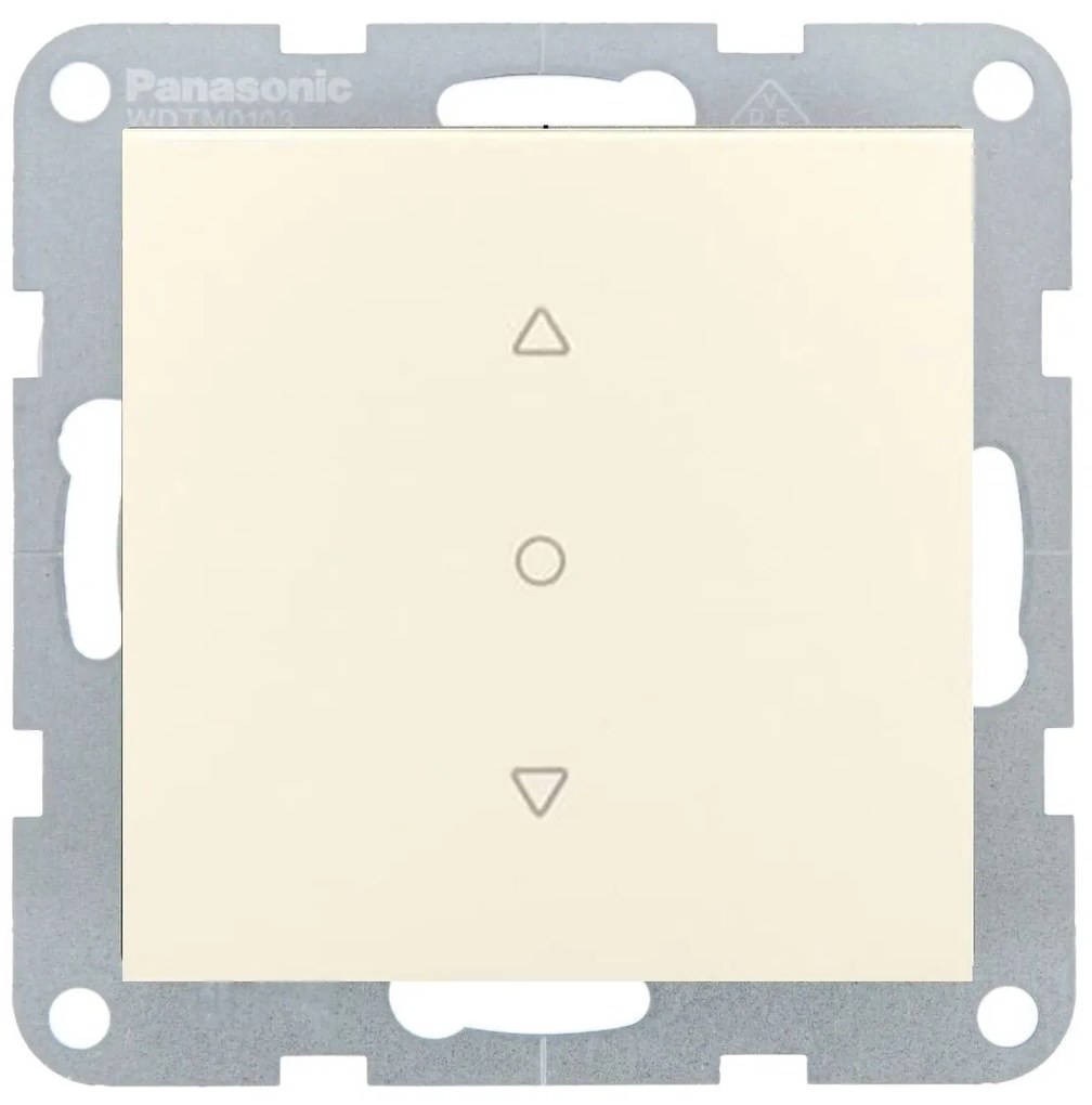 Intrerupator jaluzele 10A, IP20, Bej, Panasonic Karre Plus 55
