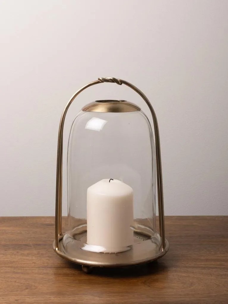 Felinar din metal, H25cm, Cloche