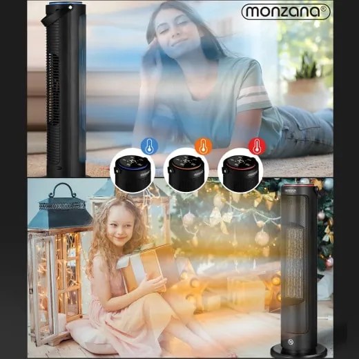 Deuba Incalzitor ceramic 2000W - negru