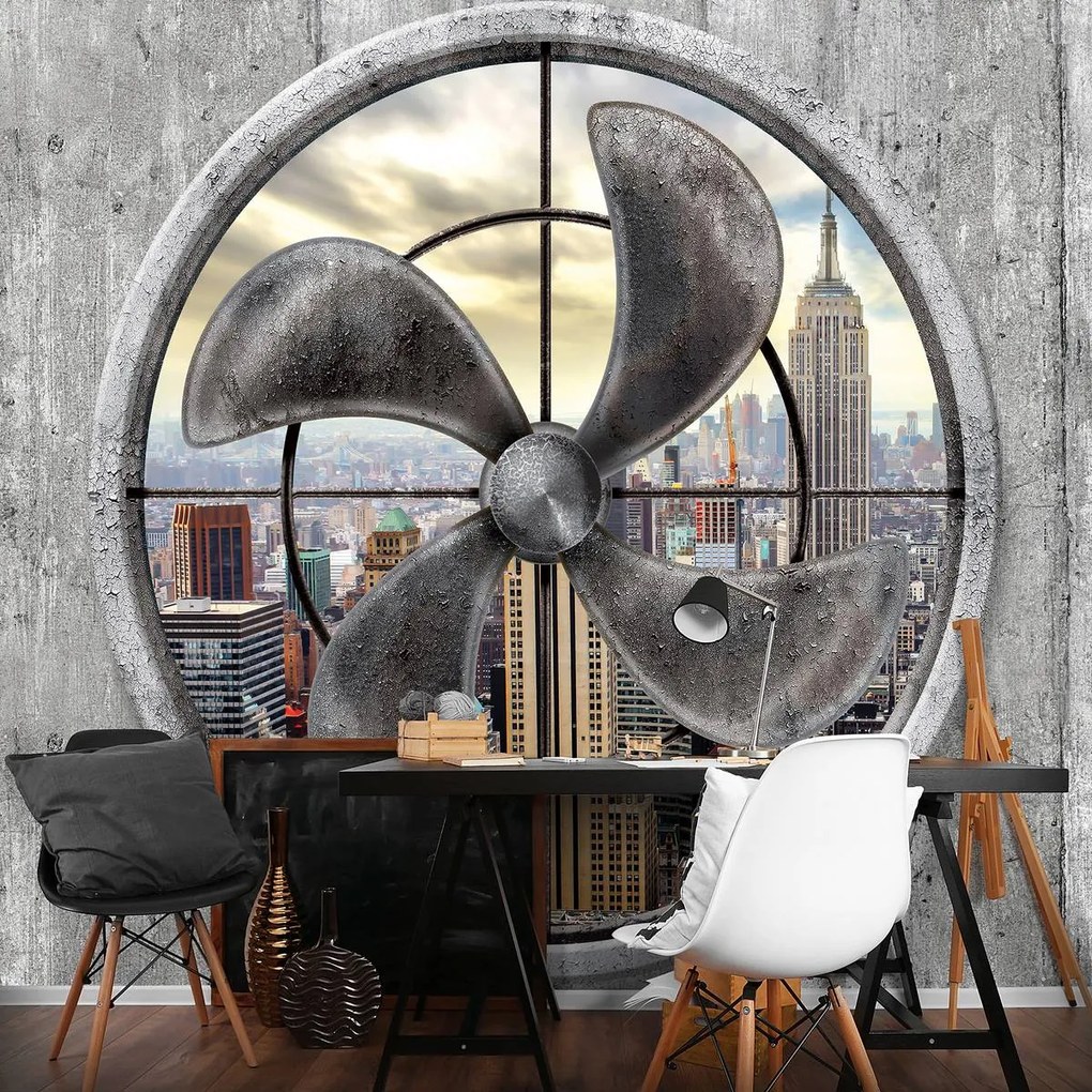 Fototapet - New York după elice (152,5x104 cm)