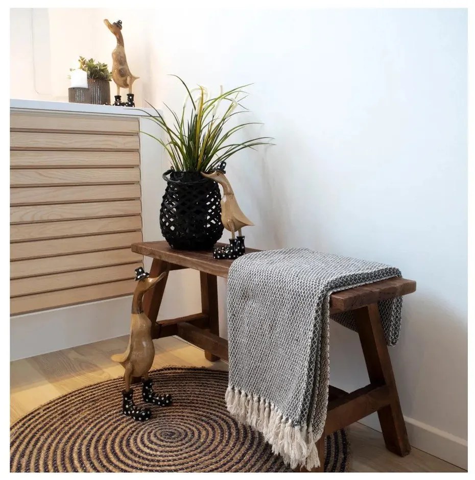 Bancă de grădină maro din lemn masiv Barcelona – House Nordic