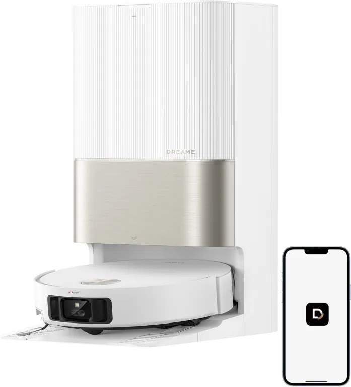 Aspirator robot Dreame X50 Ultra RLX85CE‑6‑WH, 20000 Pa, Recunoastere AI a obstacolelor, Navigare 360°, Control vocal, Sterilizare UV, Alb
