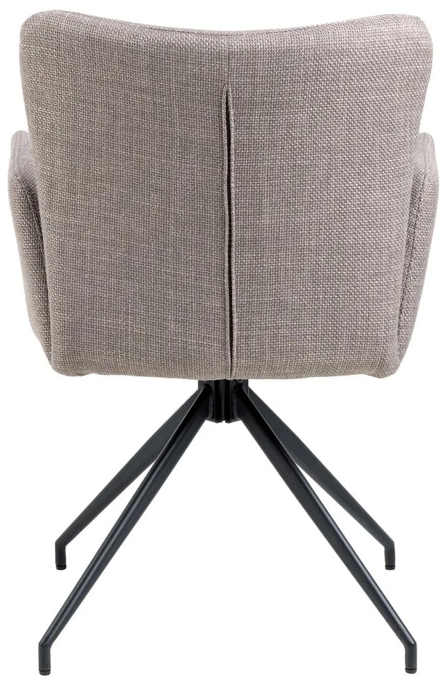 Set de scaune de sufragerie gri 2 buc. tapițat Laura – Actona