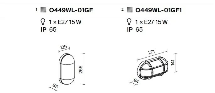 Aplica de perete pentru exterior IP65 Candle