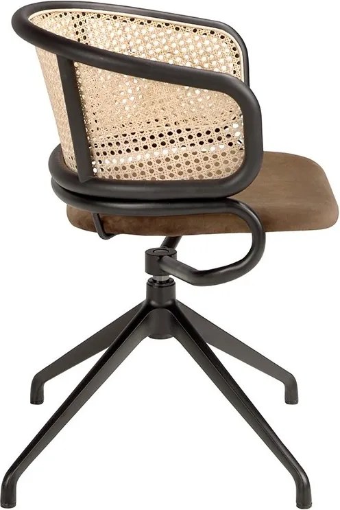 Scaun pivotant design modern Rattan