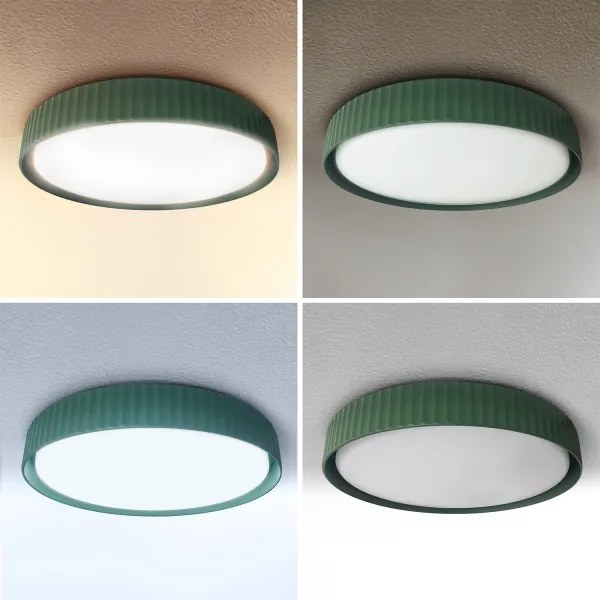 Brilagi - Plafonieră LED dimabilă LUCIA LED/60W/230V Ø 59 cm verde + telecomandă