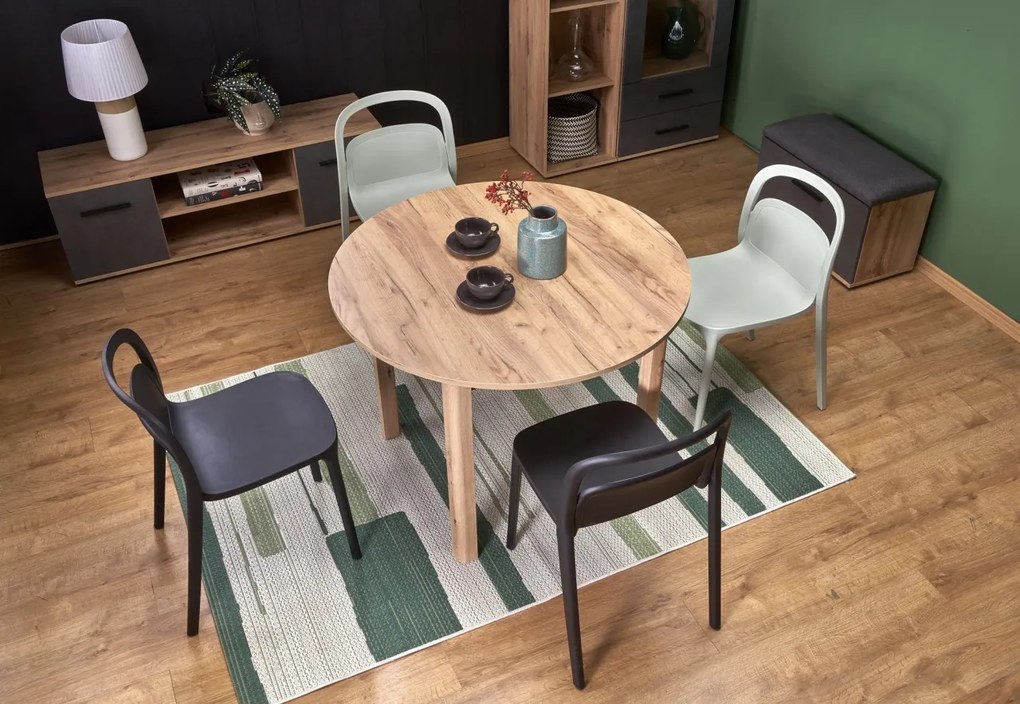Masa extensibilă Ringo stejar/stejar - L102-142xl102xh76 cm
