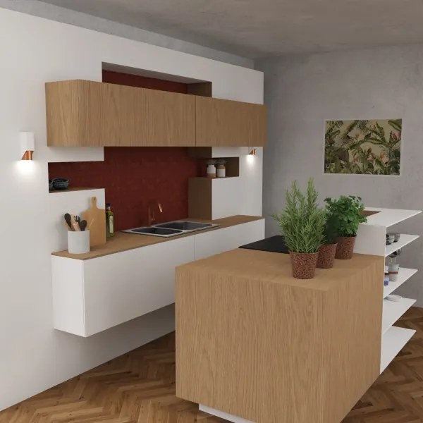 Aplică WALL 1xGU10/8W/230V albă/cupru