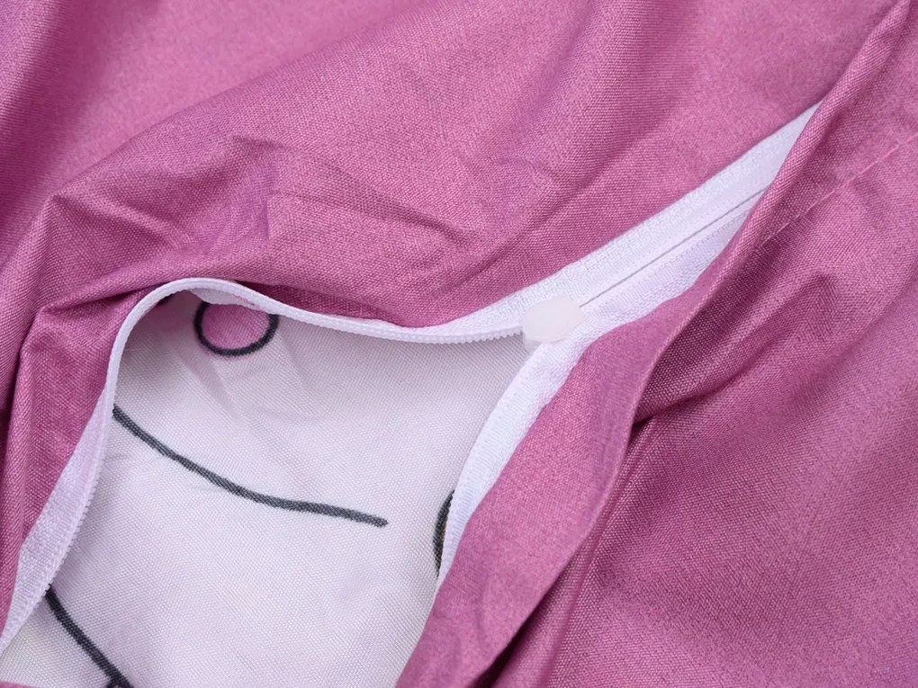 Lenjerie de pat pentru copii din microfibra violet, UNICORN Dimensiune lenjerie de pat: 70 x 80 cm | 140 x 200 cm