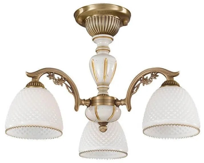 Lustra aplicata clasica din alama 3 brate design italian 8606
