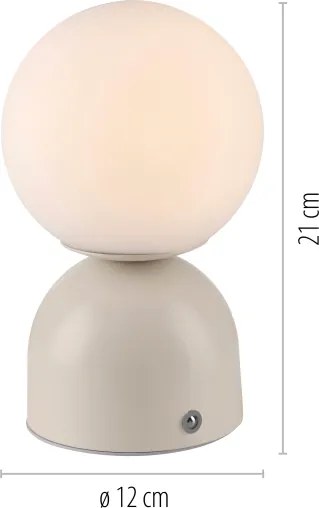 Lampă de birou LED RUDI, reglabilă, 1,2W/5V, gri - Schöner Wohnen 19218-39