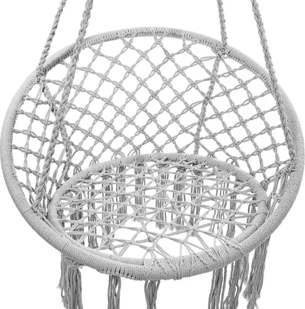 Scaun suspendat KOLUMBIA gri cu perna