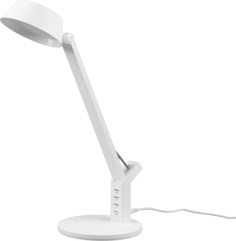 Veioză alb mat LED cu intensitate reglabilă (înălțime 40 cm) Ava – Trio