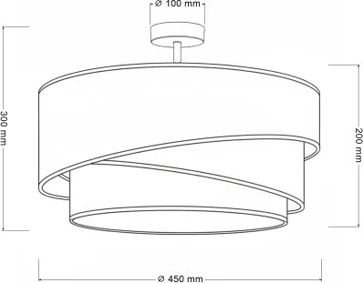 Brilagi - Plafonieră aplicată ARROW 1xE27/60W/230V Ø 45 cm bej