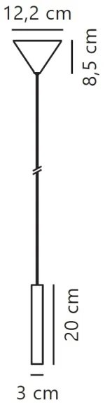 Lustră LED dimabilă pe cablu Nordlux OMARI LED/4,4W/230V negru