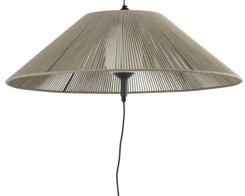 Lampa/Pendul portabil iluminat exterior decorativ SAIGON hole cap C70 gri/bej
