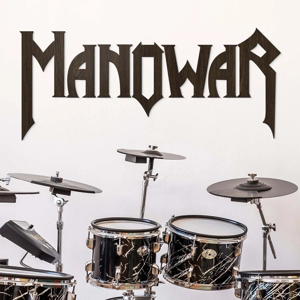 DUBLEZ | Tablou din lemn - Logo Manowar