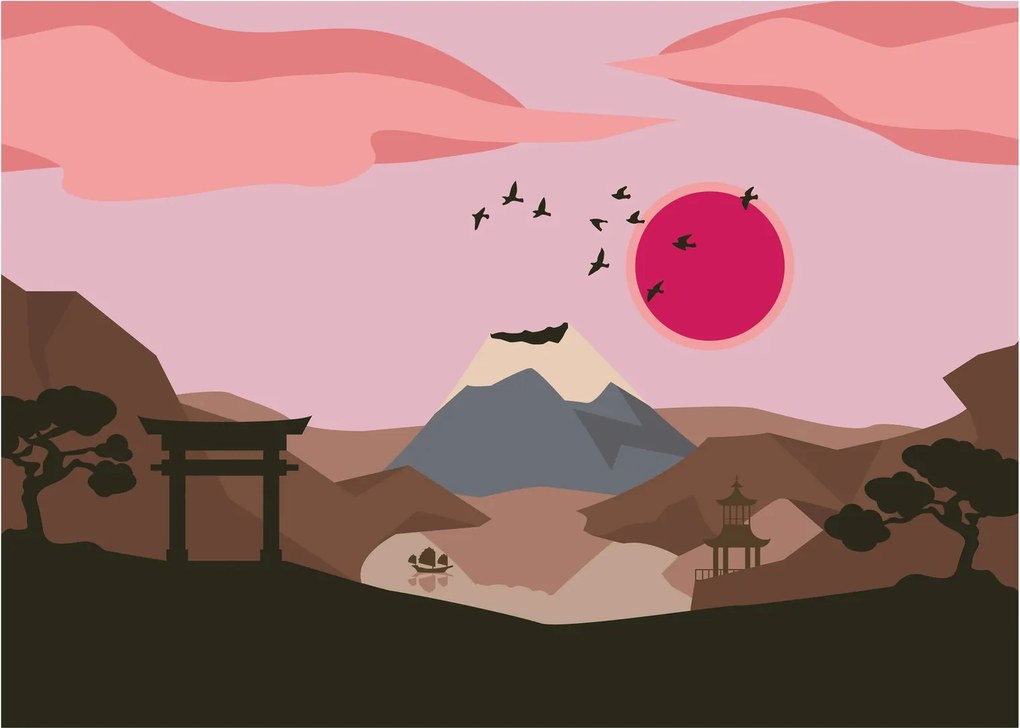Tablou pe sticlă - Japonia N⁰2 (70x50 cm)