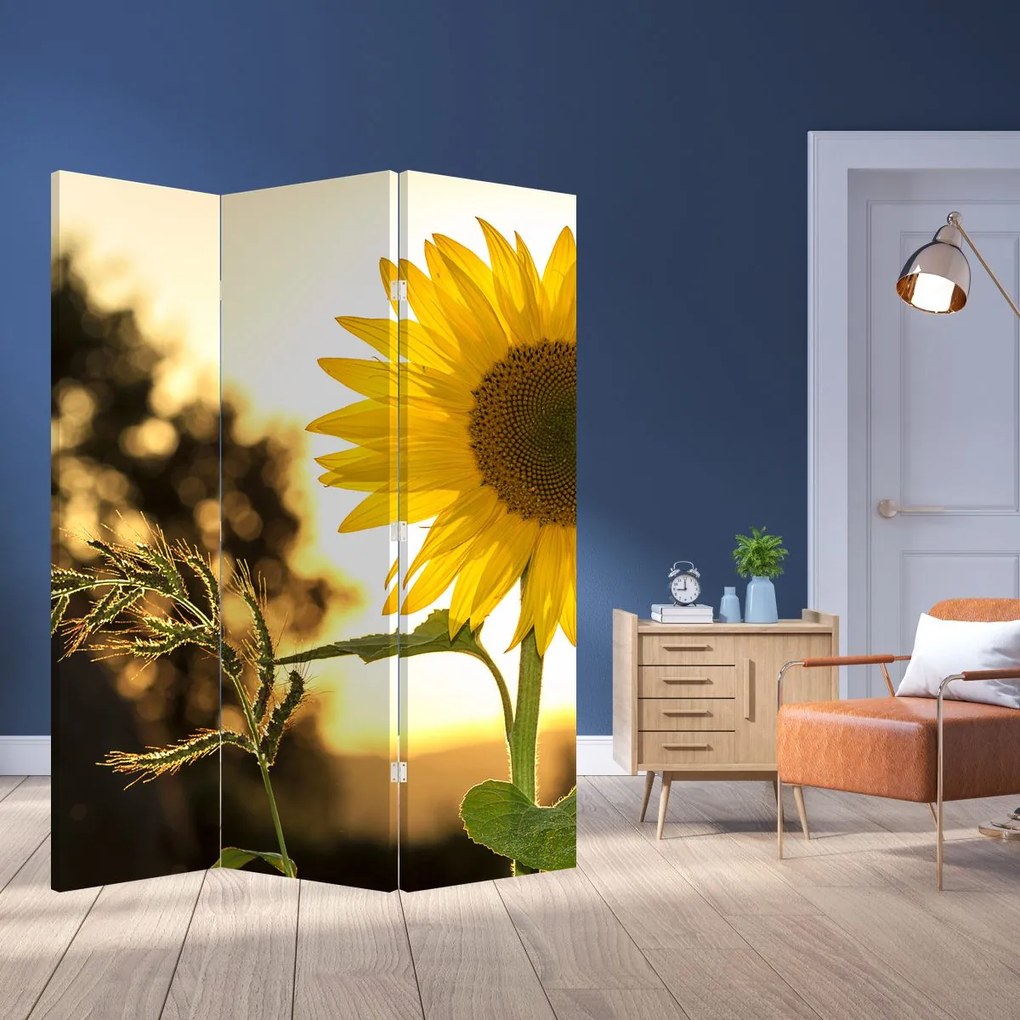 Paravan - Floarea soarelui (126x170 cm)