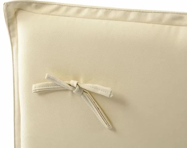 Saltea pentru scaune de grădină joase - crem