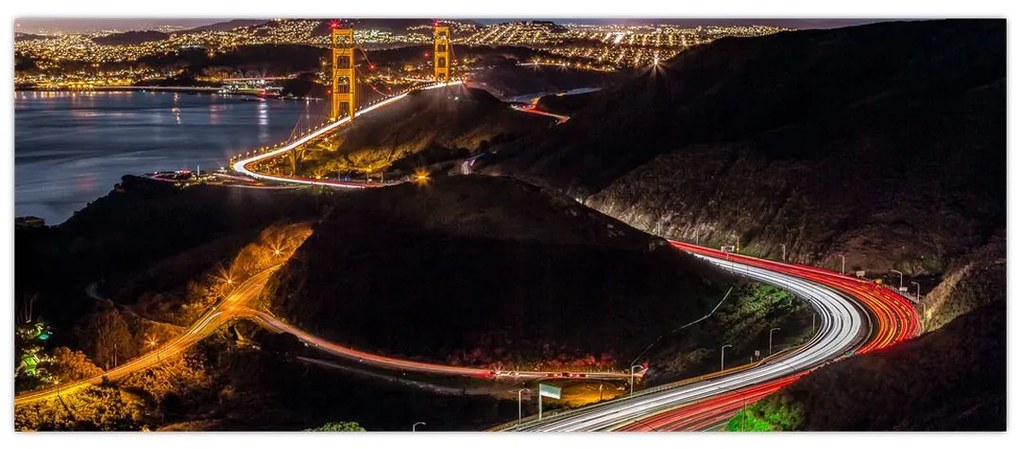 Tablou - Golden Gate Bridge (120x50 cm)