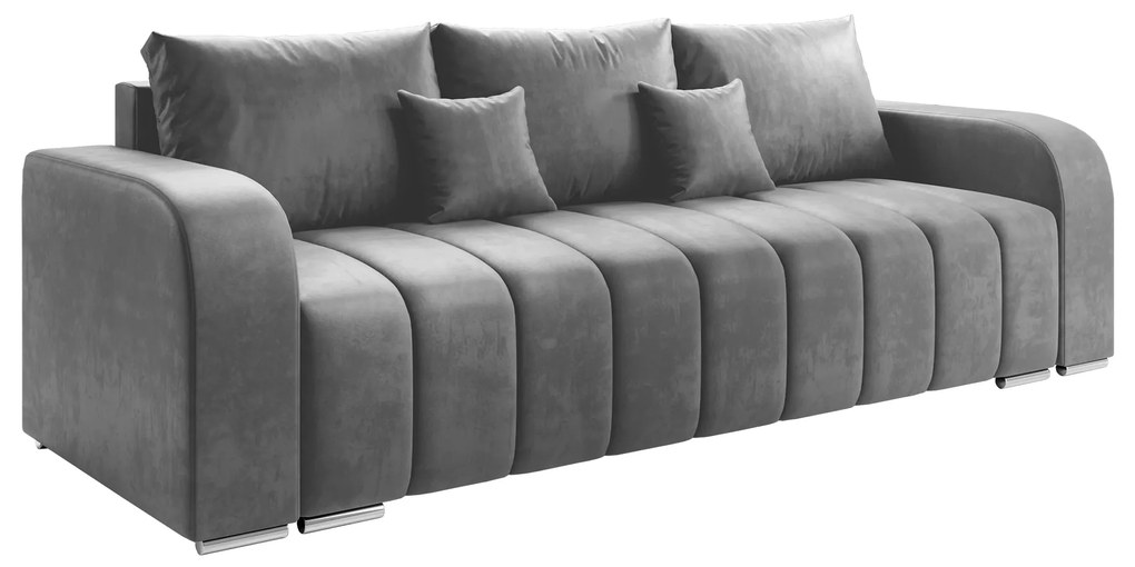 Canapea PORIMA gri, 245x90x86 cm