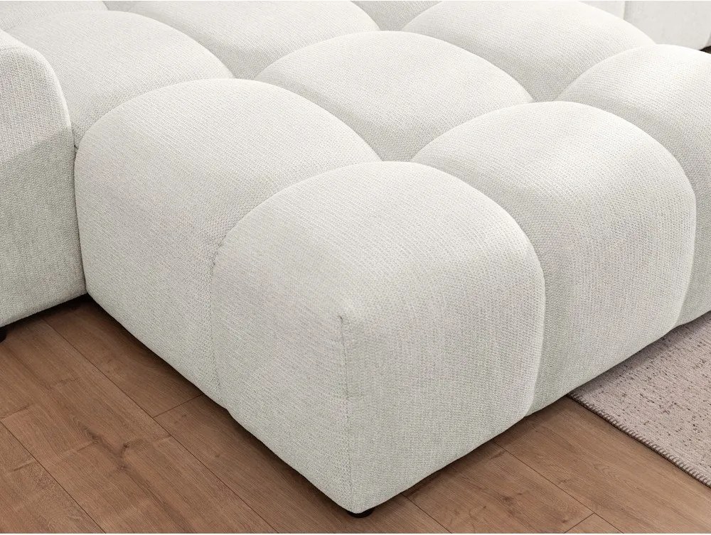 Colțar alb (cu colț pe partea stângă/cu șezlong) Albane – Ropez