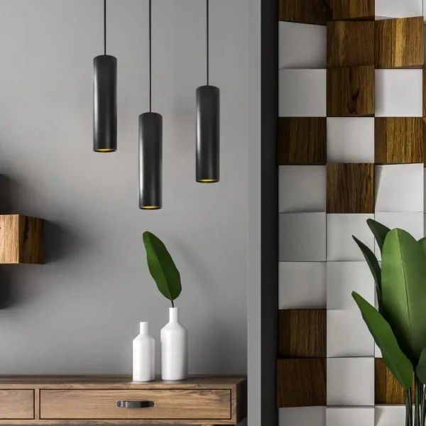 Lustră LATI 1xGU10/8W/230V negru